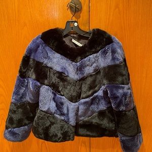 Short Rabbit fur coat